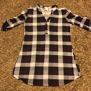 Charlotte Russe plaid flannel shirt